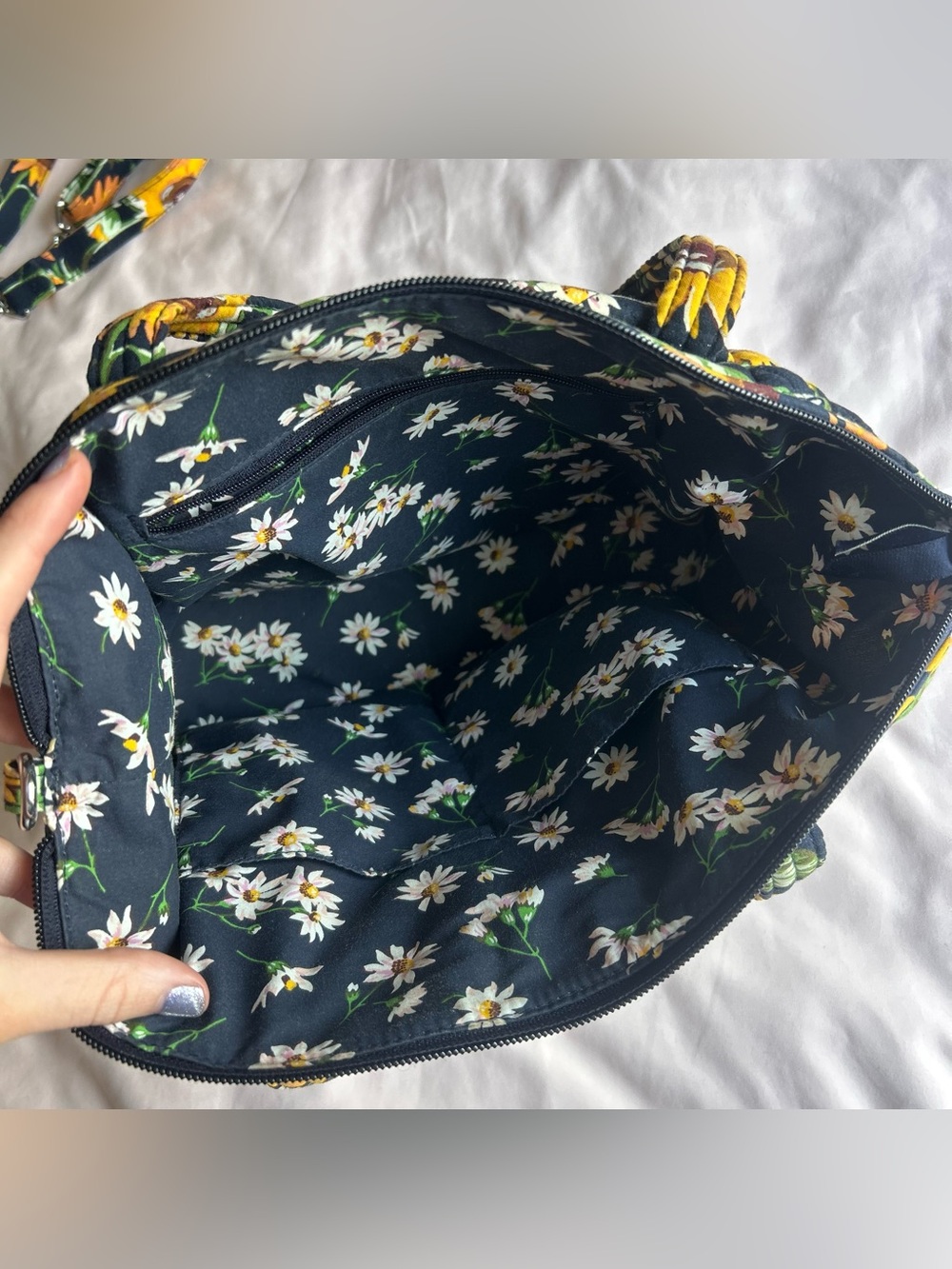 Vera Bradley Bag & Wallet Set – Sunflower Floral Print - Picture 3 of 8